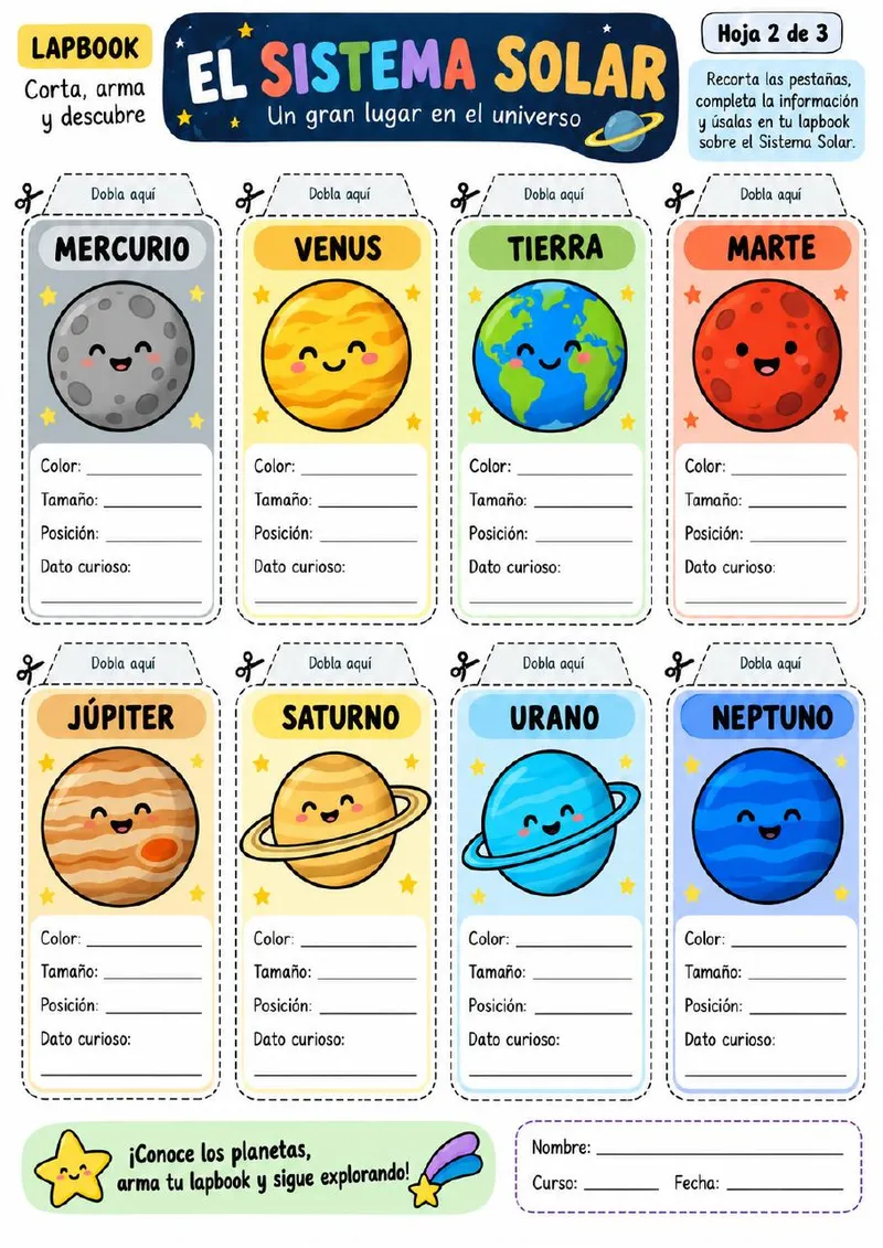 Plantilla de Lapbook 2