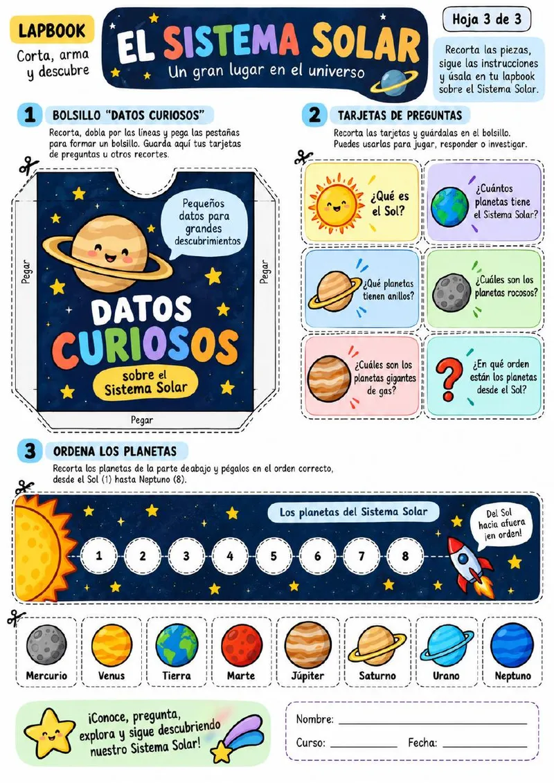 Plantilla de Lapbook 3